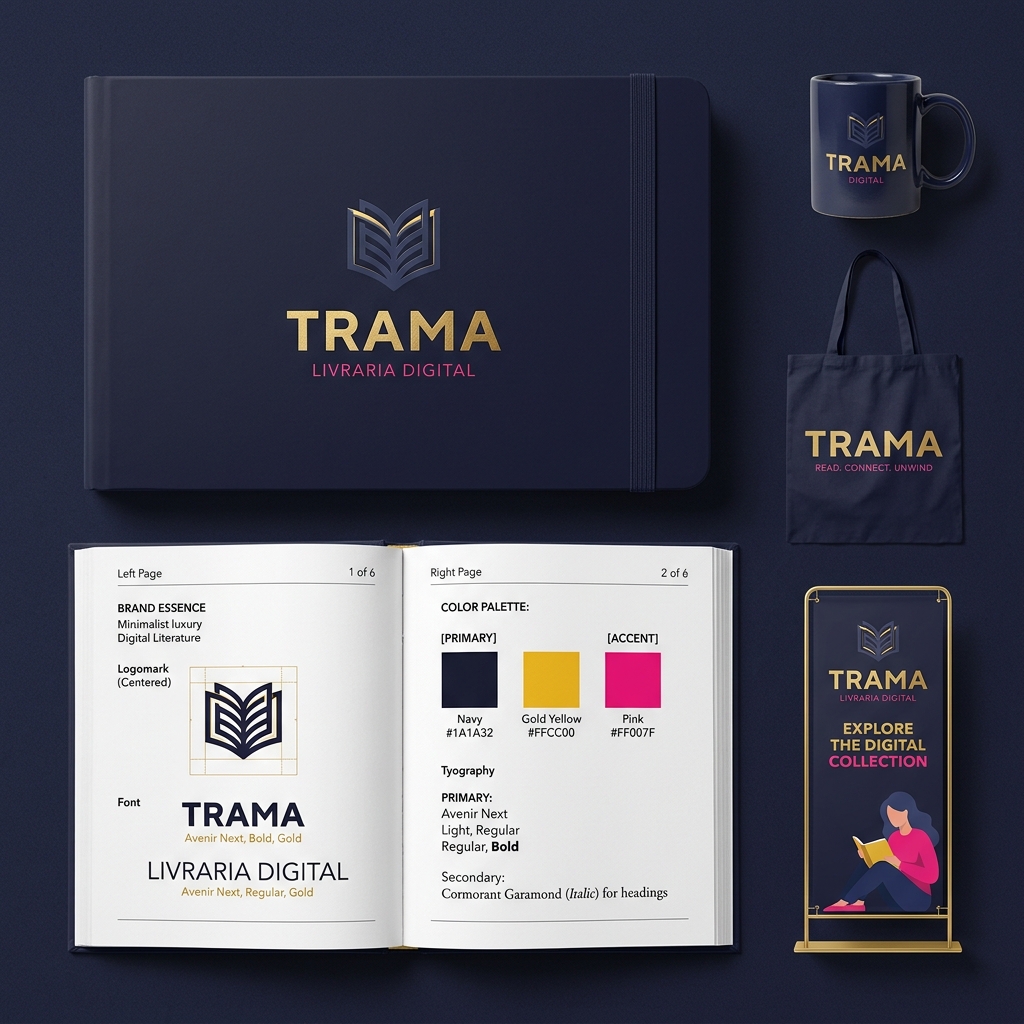 Brand book e colaterais da Trama